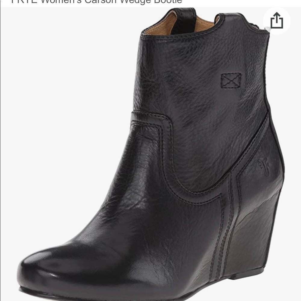 Black size 9.5 Frye Carson boots in black